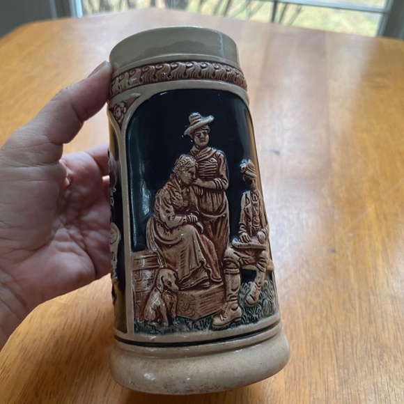 Vintage Ceramic Beer Stein Mug Germany Home Collection Trinken Lieben Barware - Picture 10 of 11
